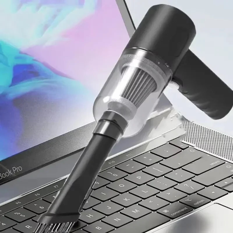 Portable Cordless Handheld Car Vacuum Cleaner Dual Use Blowing & Suction with Multi-Nozzles for Car Home Pet Office